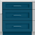 Durable drawer base cabinet for organized kitchen storage.