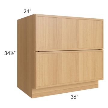 Portland Sand 36" 2-Drawer Base Cabinet 
