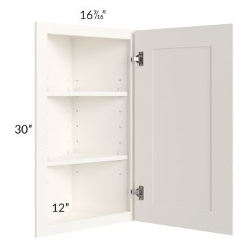Signature Vanilla Glaze 12x30 Angle Wall Cabinet