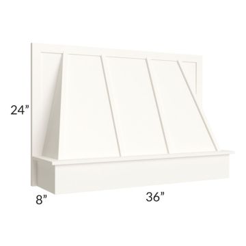 Signature Vanilla Glaze 36" Wood Range Hood