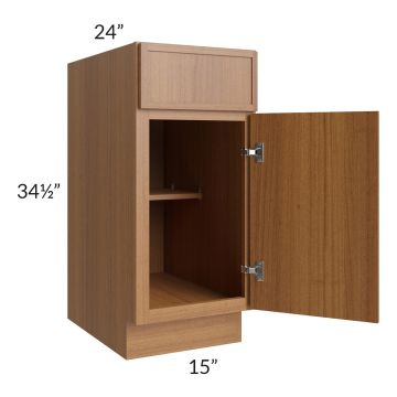Portland Walnut 15" Base Cabinet 