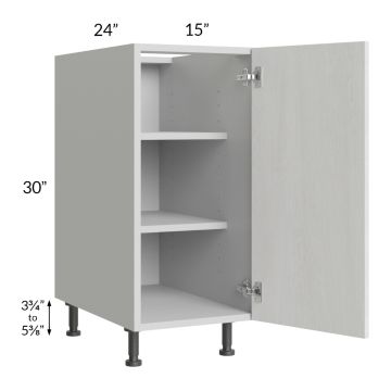 Milan Cream 15" Full Height Door Base Cabinet