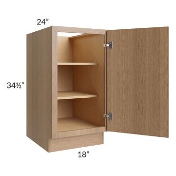 Vienna Rift Oak 18" Full Height Door Base Cabinet