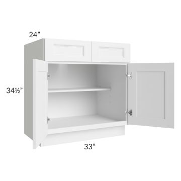 Providence White 33" Base Cabinet