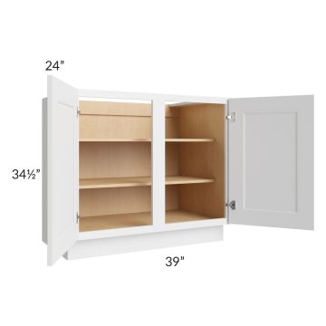 Union White 39" Full Height Door Base Cabinet