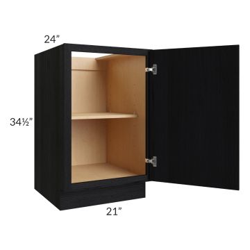 Township Rift Black Oak 21" Full Height Door Base Cabinet