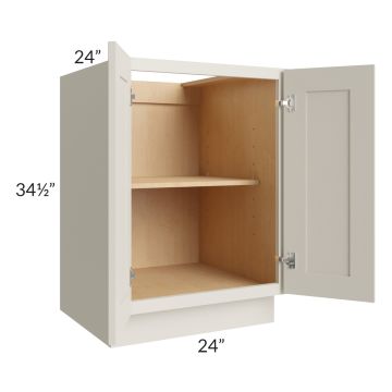 Asheville Cloud Shaker 24" Full Height Door Base Cabinet