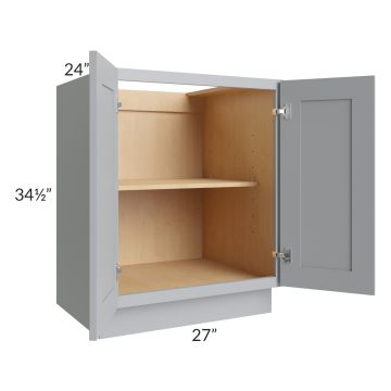 Asheville Grey Shaker 27" Full Height Door Base Cabinet