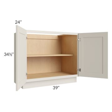 Asheville Cloud Shaker 39" Full Height Door Base Cabinet