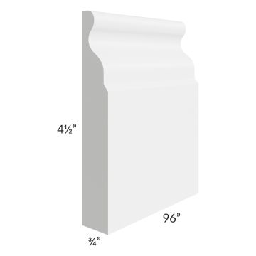 Charlotte White 96" Base Board Molding