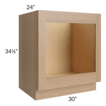 Vienna Rift Oak 30" Base Oven Cabinet