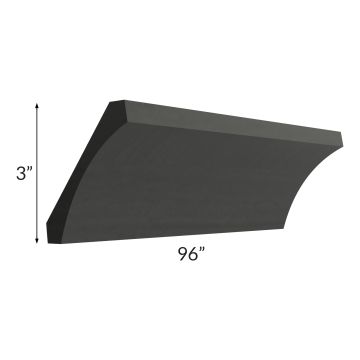 Artisan Black Shaker Cove Crown Molding
