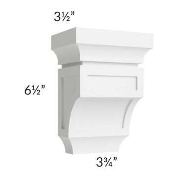Providence White Small Corbel - Out of stock through March