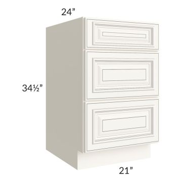 Signature Vanilla Glaze 21" Drawer Base Cabinet