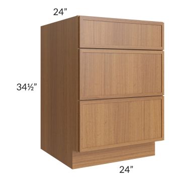 Portland Walnut 24" Drawer Base Cabinet 