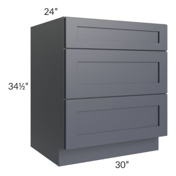 Midtown Indigo Shaker 30" Drawer Base Cabinet