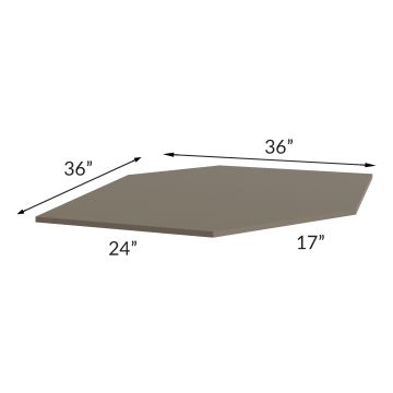 Tuscan Stone 36" Diagonal Corner Sink Front Floor