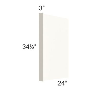 Signature Vanilla Glaze Appliance End Panel with a 3" Return
