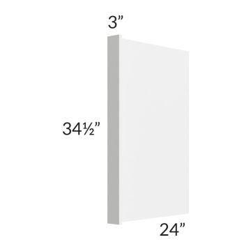Asheville White Shaker Dishwasher / Appliance End Panel