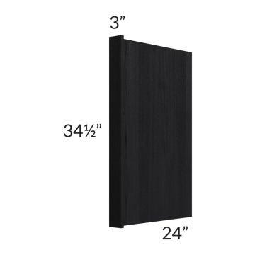 Township Rift Black Oak Dishwasher / Appliance End Panel
