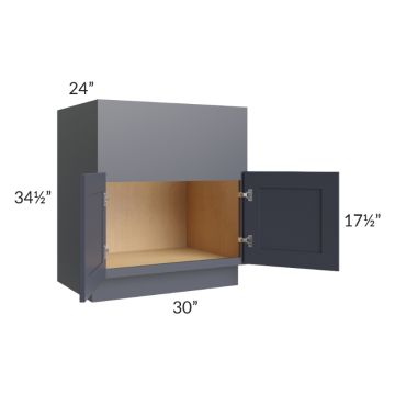 Midtown Indigo Shaker 30" Farm Sink Base Cabinet