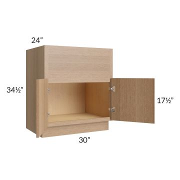 Vienna Rift Oak 30" Farm Sink Base Cabinet