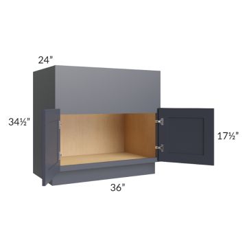 Midtown Indigo Shaker 36" Farm Sink Base Cabinet