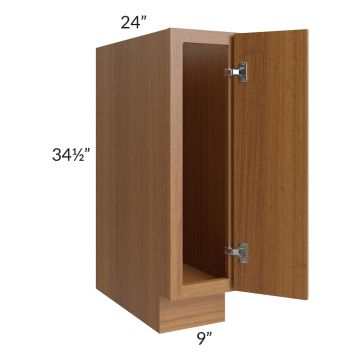 Portland Walnut 9" Full Height Door Base Cabinet 