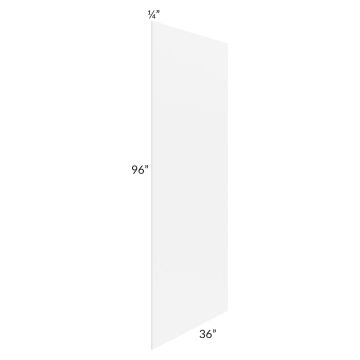 Providence White 36x96 Finished Back Panel
