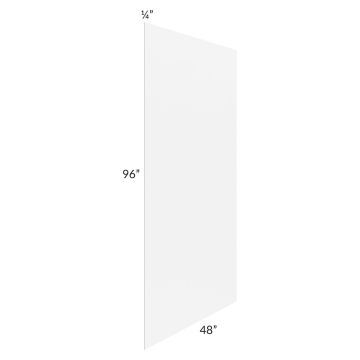 Providence White 48x96 Finished Back Panel