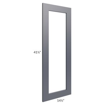Midtown Indigo Shaker 15x42 Clear Glass Door (Cabinet Sold Separately)