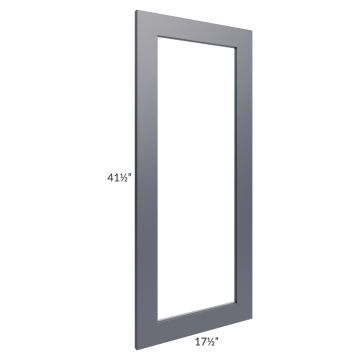 Midtown Indigo Shaker 18x42 Clear Glass Door (Cabinet Sold Separately)