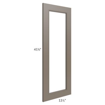 Tuscan Stone Clear Glass Door for a 27x42 Diagonal Corner Wall Cabinet (Cabinet Sold Separately)