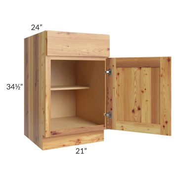 Rustic Shaker 21" Base Cabinet 