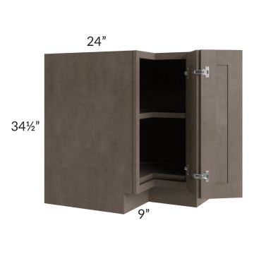 Natural Grey Shaker 33" Lazy Susan Base Cabinet