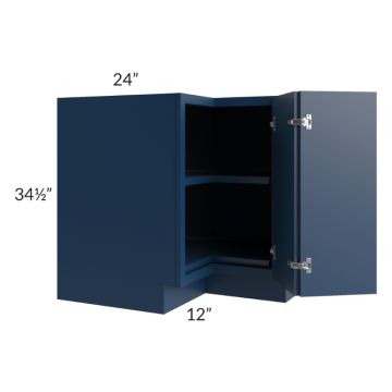 Portland Navy Blue 36" Lazy Susan Base Cabinet