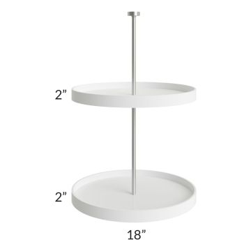 Tuscan Cloud Plastic Lazy Susan Insert for a 24x30 Diagonal Corner Wall Cabinet