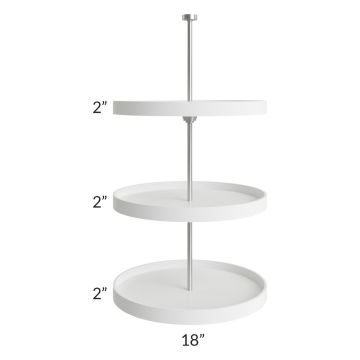 Tuscan Stone Plastic Lazy Susan Insert for a 24x36 of 24x42 Diagonal Corner Wall Cabinet 