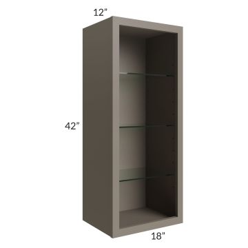 Tuscan Stone 18x42 Wall Cabinet (No Door) To Be Used With A Glass Door