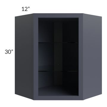 Sky Blue Shaker 33x84 Double Oven or Oven/Microwave Cabinet