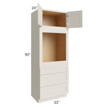 Asheville Cloud Shaker 33x90 Universal Oven Cabinet