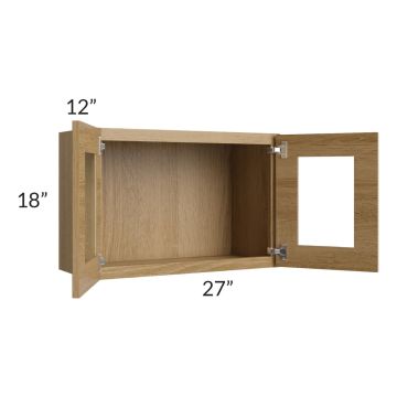 Catalina Toffee 27x18 Decorative Wall Cabinet