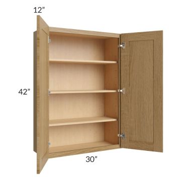 Catalina Toffee 30x42 Wall Cabinet