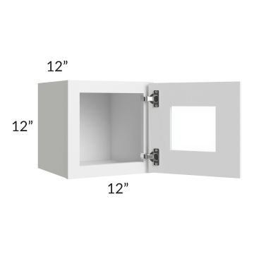 Catalina White 12x12 Decorative Wall Cabinet  (Prepped for Glass Doors).