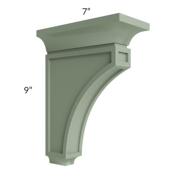 Royal Sage Green Shaker Decorative Corbel