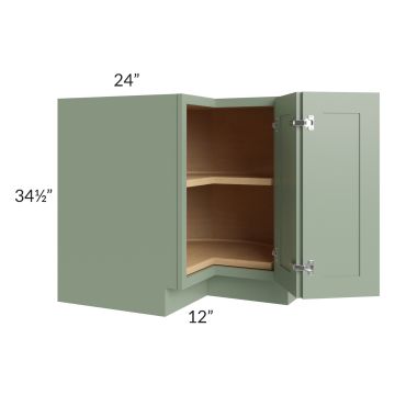 Royal Sage Green Shaker 36" Lazy Susan Base Cabinet