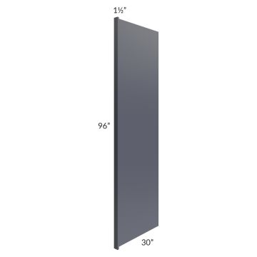 Midtown Indigo Shaker 30x96 Refrigerator End Panel with a 1-1/2" Return