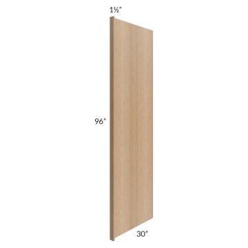 Vienna Rift Oak 30x96 Refrigerator End Panel with a 1-1/2" Return