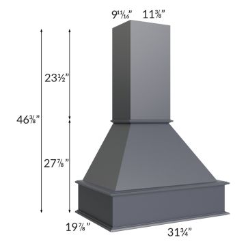 Midtown Indigo Shaker 30" Signature Hood