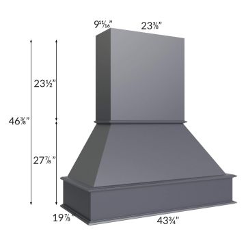 Midtown Indigo Shaker 42" Signature Hood